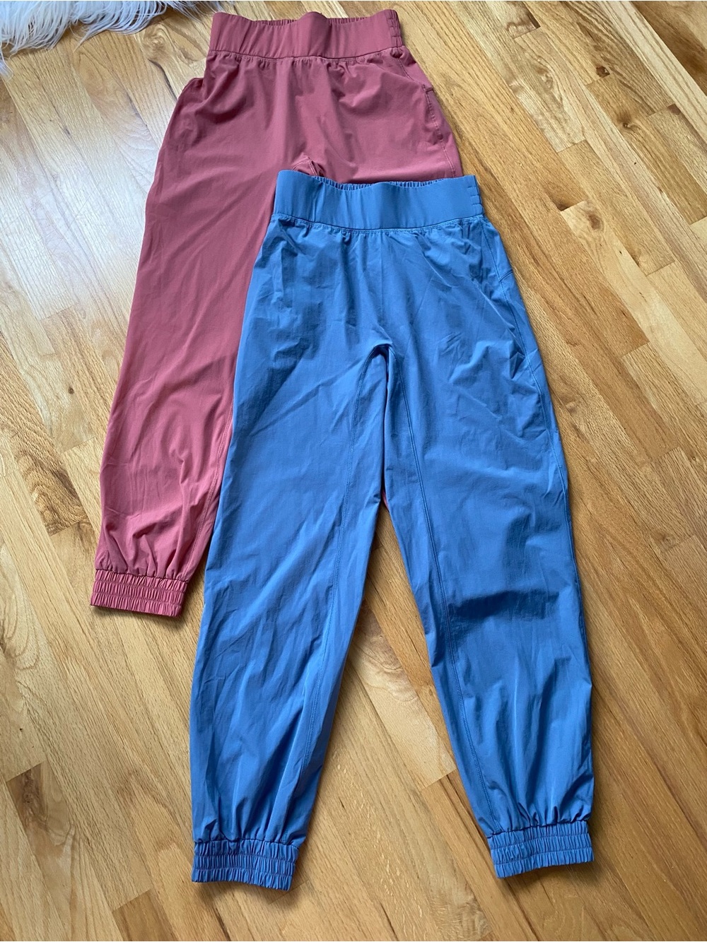 HALARA Dusty Rose and Slate Blue High Waisted Track Joggers Pair Bundle